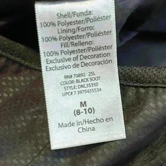 Danskin Athletic Black Vest Size Medium - Picture 4 of 4